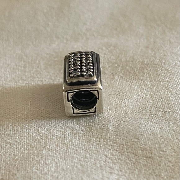 SOLDPandora charm with white Cz stones - Picture 4 of 5